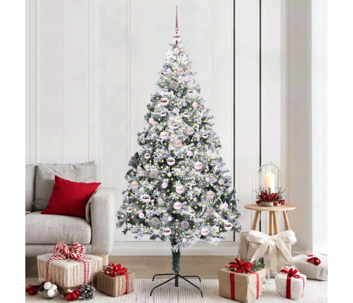 Mākslīgā Ziemassvētku Eglīte Su 300 Led Ar Statīvu Zaļa 210 Cm Vidaxl