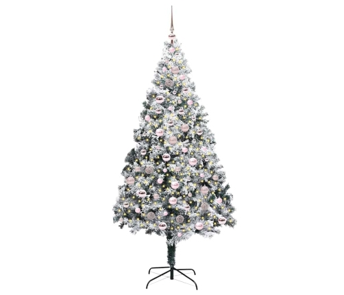 Mākslīgā Ziemassvētku Eglīte Su 300 Led Ar Statīvu Zaļa 210 Cm Vidaxl