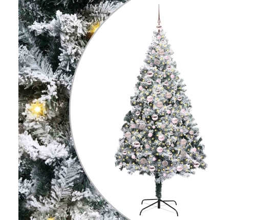 Mākslīgā Ziemassvētku Eglīte Su 300 Led Ar Statīvu Zaļa 210 Cm Vidaxl