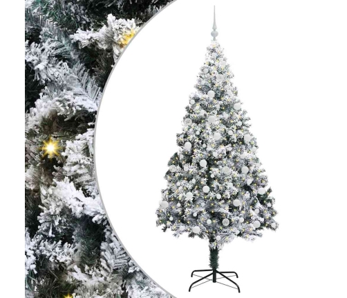 Mākslīgā Ziemassvētku Eglīte Su 300 Led Ar Statīvu Zaļa 210 Cm Vidaxl