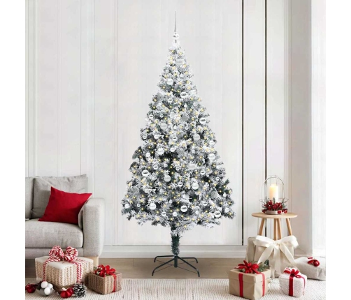 Mākslīgā Ziemassvētku Eglīte Su 300 Led Ar Statīvu Zaļa 210 Cm Vidaxl