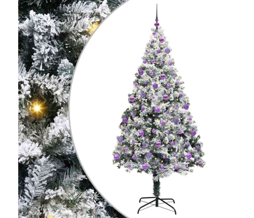 Mākslīgā Ziemassvētku Eglīte Su 300 Led Ar Statīvu Zaļa 210 Cm Vidaxl