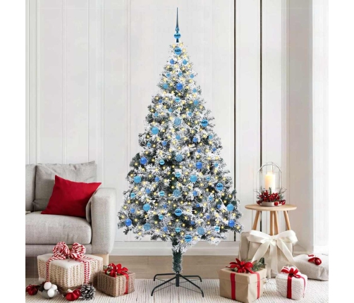 Mākslīgā Ziemassvētku Eglīte Su 300 Led Ar Statīvu Zaļa 210 Cm Vidaxl