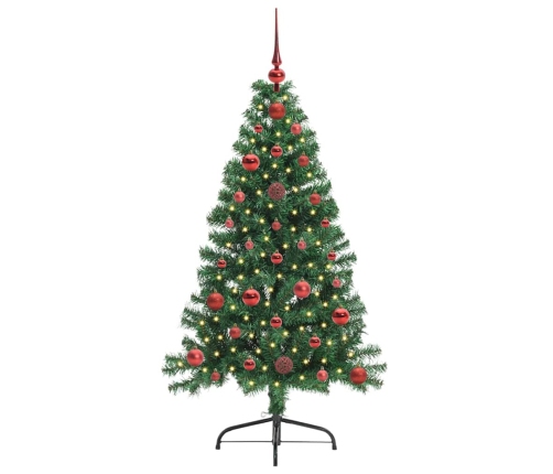 Mākslīgais Led Ziemassvētku Eglīte Su 150 Led Zaļa 120 Cm Pvc Vidaxl