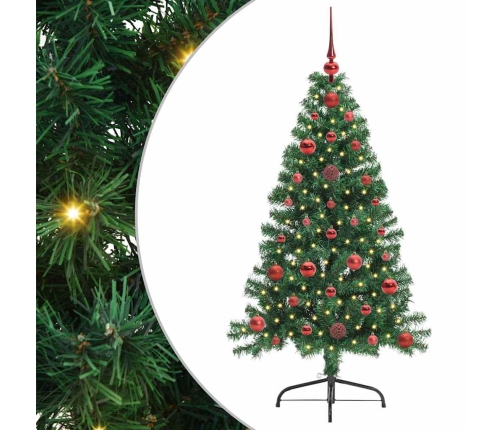 Mākslīgais Led Ziemassvētku Eglīte Su 150 Led Zaļa 120 Cm Pvc Vidaxl