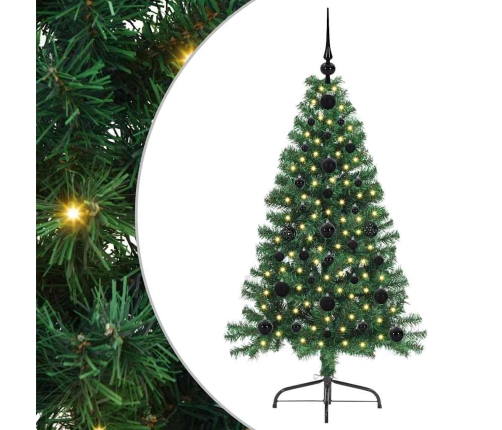 Mākslīgais Led Ziemassvētku Eglīte Su 150 Led Zaļa 120 Cm Pvc Vidaxl