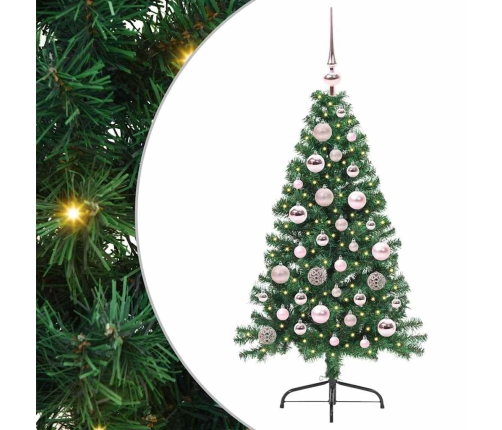 Mākslīgais Led Ziemassvētku Eglīte Su 150 Led Zaļa 120 Cm Pvc Vidaxl