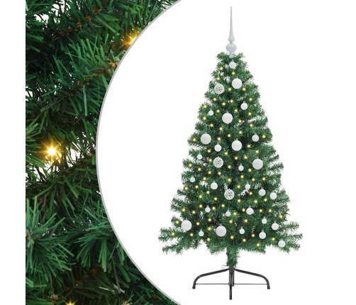 Mākslīgais Iepriekš Apgaismotais Ziemassvētku Koks Zaļa 120 Cm Vidaxl