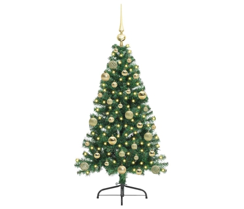 Mākslīgais Led Ziemassvētku Eglīte Su 150 Led Zaļa 120 Cm Pvc Vidaxl