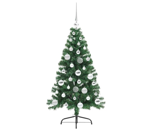 Mākslīgais Iepriekš Apgaismotais Ziemassvētku Koks Zaļa 120 Cm Vidaxl