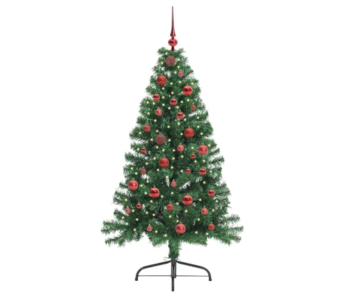 Mākslīgais Led Ziemassvētku Eglīte Su 150 Led Zaļa 150 Cm Pvc Vidaxl