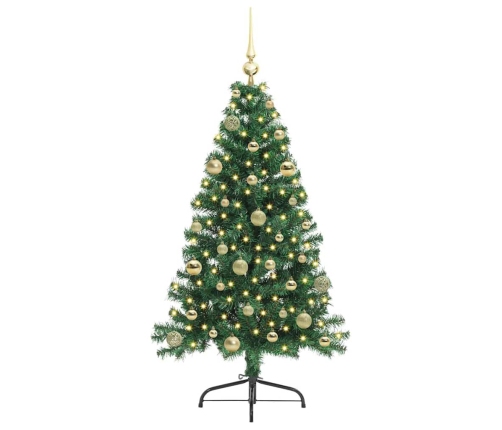 Mākslīgais Led Ziemassvētku Eglīte Su 150 Led Zaļa 150 Cm Pvc Vidaxl