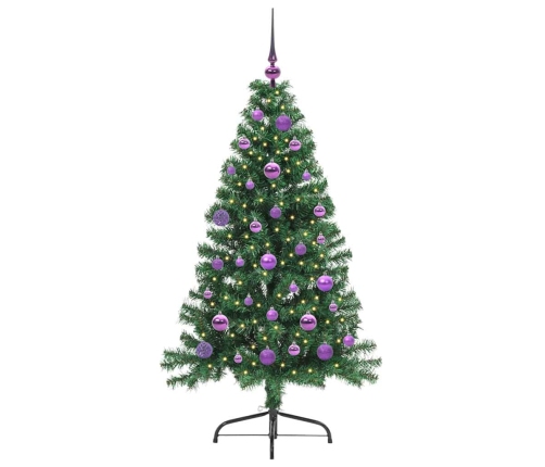 Mākslīgais Led Ziemassvētku Eglīte Su 150 Led Zaļa 150 Cm Pvc Vidaxl