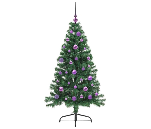 Mākslīgais Led Ziemassvētku Eglīte Su 150 Led Zaļa 150 Cm Pvc Vidaxl