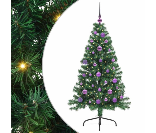 Mākslīgais Led Ziemassvētku Eglīte Su 150 Led Zaļa 150 Cm Pvc Vidaxl