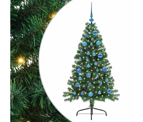 Mākslīgais Led Ziemassvētku Eglīte Su 150 Led Zaļa 150 Cm Pvc Vidaxl