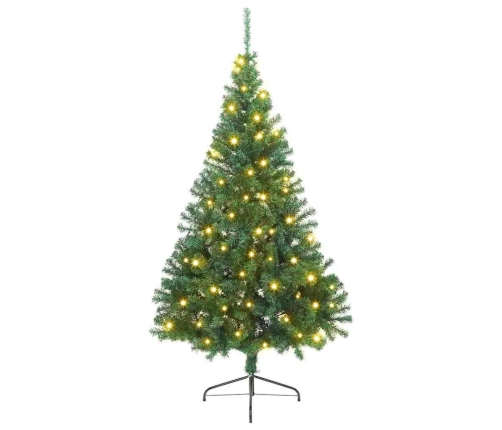 Mākslīgais Iepriekš Apgaismotais Ziemassvētku Koks Zaļa 180 Cm Vidaxl