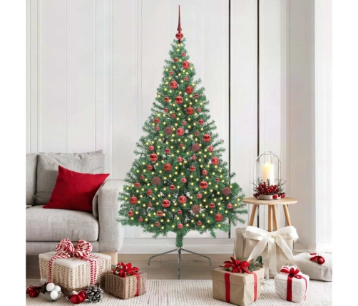 Mākslīgais Led Ziemassvētku Eglīte Su 300 Led Zaļa 180 Cm Pvc Vidaxl