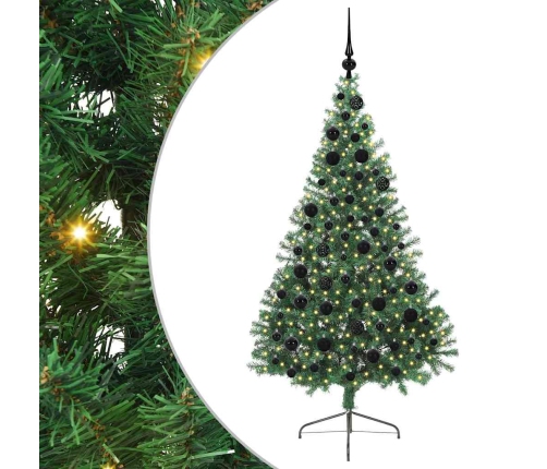 Mākslīgais Led Ziemassvētku Eglīte Su 300 Led Zaļa 180 Cm Pvc Vidaxl