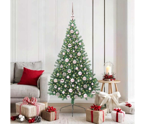 Mākslīgais Led Ziemassvētku Eglīte Su 300 Led Zaļa 180 Cm Pvc Vidaxl