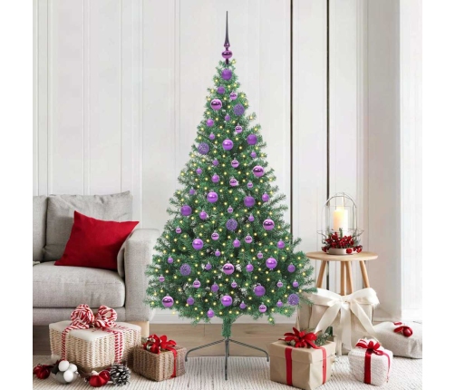 Mākslīgais Led Ziemassvētku Eglīte Su 300 Led Zaļa 180 Cm Pvc Vidaxl