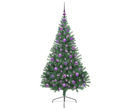 Mākslīgais Led Ziemassvētku Eglīte Su 300 Led Zaļa 180 Cm Pvc Vidaxl