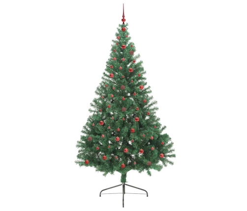 Mākslīgais Led Ziemassvētku Eglīte Su 300 Led Zaļa 240 Cm Pvc Vidaxl