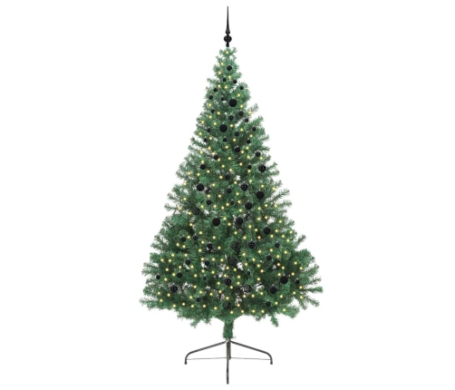 Mākslīgais Led Ziemassvētku Eglīte Su 300 Led Zaļa 240 Cm Pvc Vidaxl