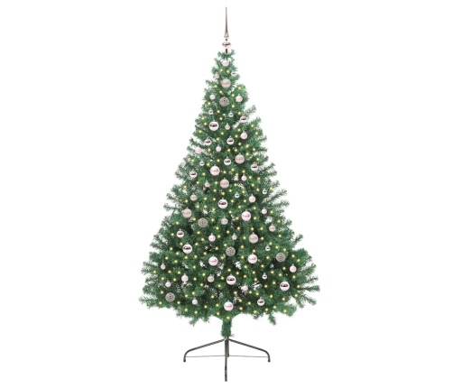 Mākslīgais Led Ziemassvētku Eglīte Su 300 Led Zaļa 240 Cm Pvc Vidaxl