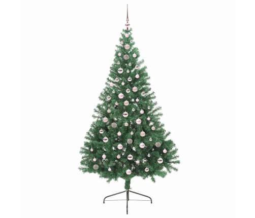 Mākslīgais Led Ziemassvētku Eglīte Su 300 Led Zaļa 240 Cm Pvc Vidaxl