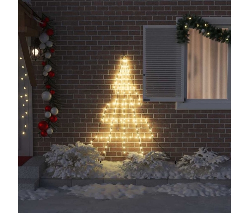 Led Ziemassvētku Koks Su 112 Led Silti Balts 511 Cm Metāla Vidaxl
