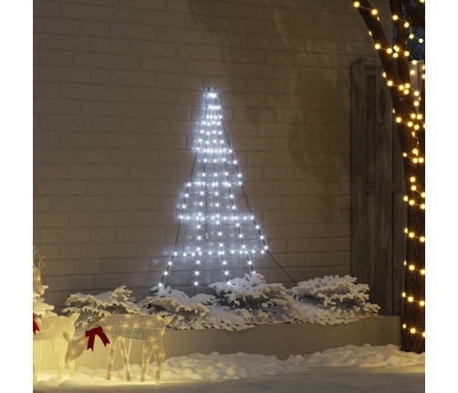 Led Ziemassvētku Koks Su 112 Led Vēsi Balts 511 Cm Metāla Vidaxl