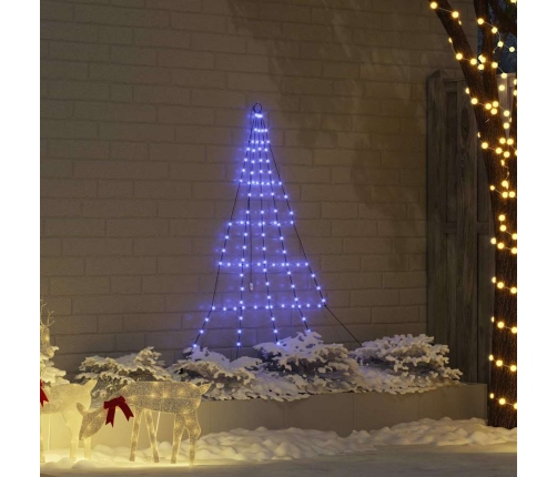 Led Ziemassvētku Koks Su 112 Led Zila 511 Cm Metāla Vidaxl