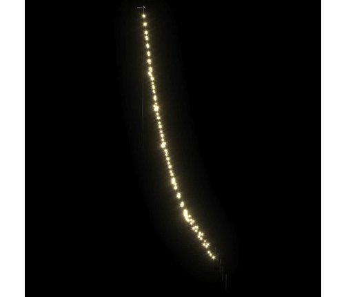 Led Ziemassvētku Koks Su 168 Led Silti Balts 511 Cm Metāla Vidaxl