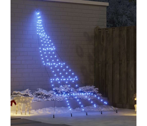 Led Ziemassvētku Koks Su 168 Led Zila 511 Cm Metāla Vidaxl