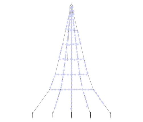 Led Ziemassvētku Koks Su 168 Led Zila 511 Cm Metāla Vidaxl