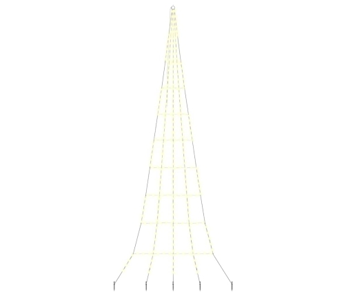 Led Ziemassvētku Koks Su 276 Led Silti Balts 511 Cm Metāla Vidaxl