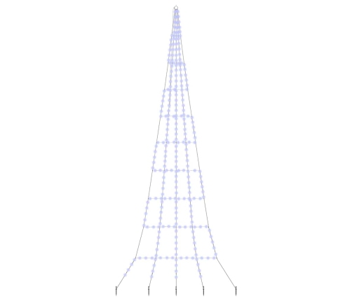 Led Ziemassvētku Koks Su 276 Led Zila 511 Cm Metāla Vidaxl