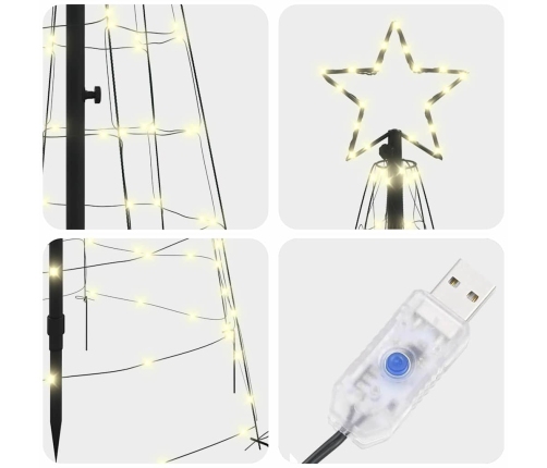 Led Ziemassvētku Koks Su 390 Led Silti Balts 250 Cm Dzelzs Vidaxl