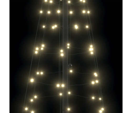 Led Ziemassvētku Koks Su 390 Led Silti Balts 250 Cm Dzelzs Vidaxl