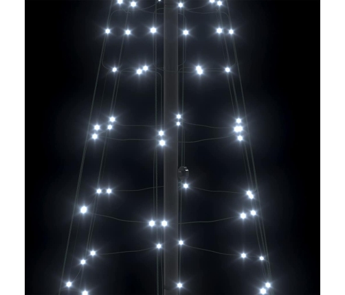 Led Ziemassvētku Koks Su 390 Led Vēsi Balts 250 Cm Dzelzs Vidaxl