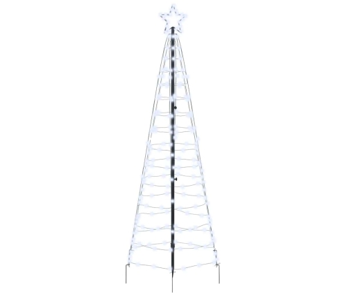 Led Ziemassvētku Koks Su 390 Led Vēsi Balts 250 Cm Dzelzs Vidaxl