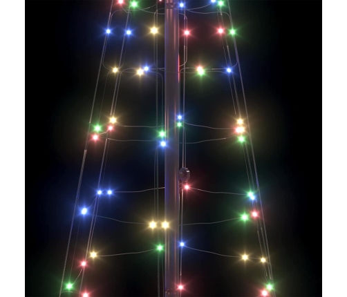 Led Ziemassvētku Koks Su 390 Led Daudzkrāsains 250 Cm Dzelzs Vidaxl