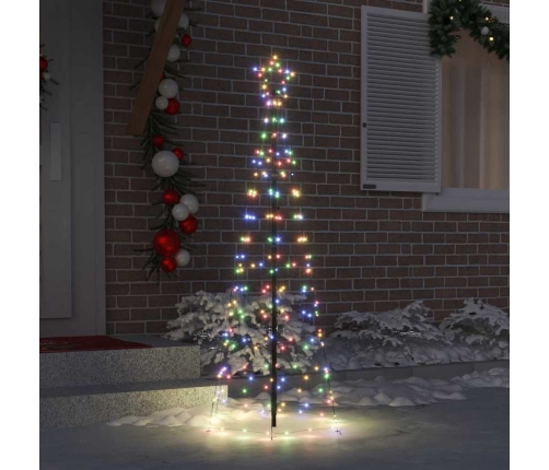 Led Ziemassvētku Koks Su 390 Led Daudzkrāsains 250 Cm Dzelzs Vidaxl