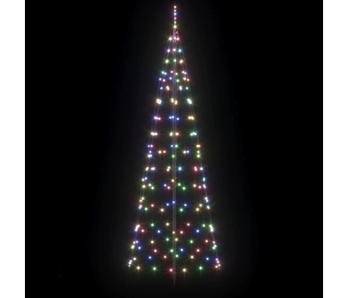 Led Ziemassvētku Koks Su 390 Led Daudzkrāsains 250 Cm Dzelzs Vidaxl