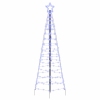 Led Ziemassvētku Koks Su 390 Led Zila 250 Cm Dzelzs Vidaxl