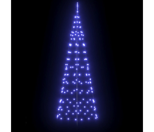 Led Ziemassvētku Koks Su 390 Led Zila 250 Cm Dzelzs Vidaxl