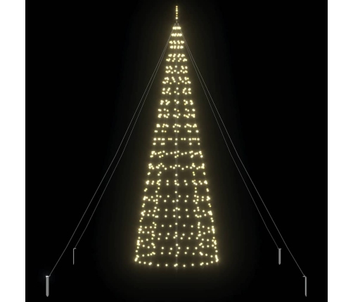 Led Ziemassvētku Koks Su 800 Led Silti Balts 400 Cm Dzelzs Vidaxl