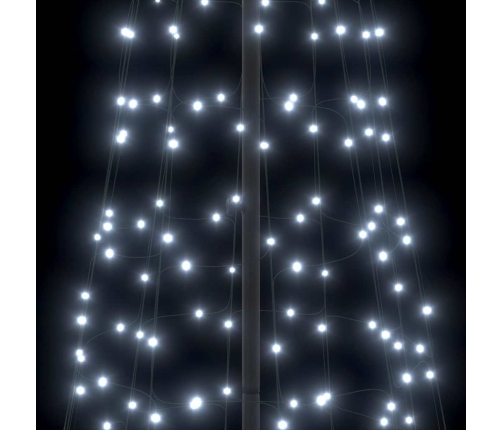 Led Ziemassvētku Koks Su 800 Led Vēsi Balts 400 Cm Dzelzs Vidaxl