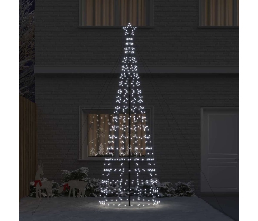 Led Ziemassvētku Koks Su 800 Led Vēsi Balts 400 Cm Dzelzs Vidaxl